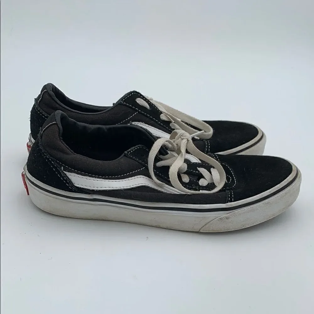Vans Kids Black and White Sneakers boys size 5